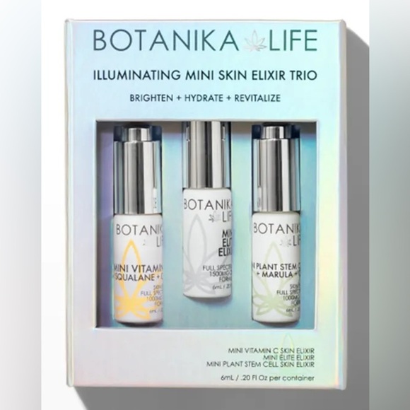 Botanika Life Illuminating Mini Skin Elixir Trio and CBD Bath Soaks - Picture 2 of 4